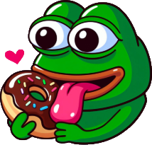 Pepe_donut_lick emote for Discord