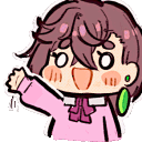 gifMomo_Wave emote for Discord