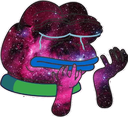 galaxypepecry emote for Discord