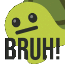 aTURTLE_bruh_text emote for Discord