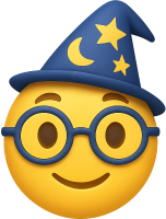 Nerd_wizard_emoji emote for Discord