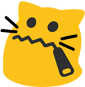 meowzippermouth emote for Discord