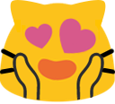 meowhearteyes emote for Discord
