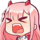1057_zerotwo_evillaugh emote for Discord