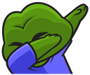 Pepe_dab emote for Discord