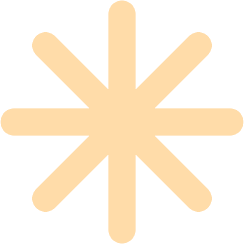 pastelorangeasterisk emote for Discord