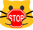 meowstop emote for Discord