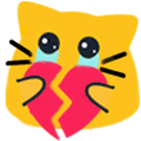 meowbrokenheart emote for Discord