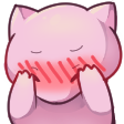 mewblush emote for Discord