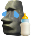 moyai_baby emote for Discord
