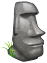 moyai_huh emote for Discord