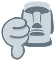 moyai_thumbsdown emote for Discord