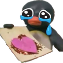 pingu_sadlove emote for Discord