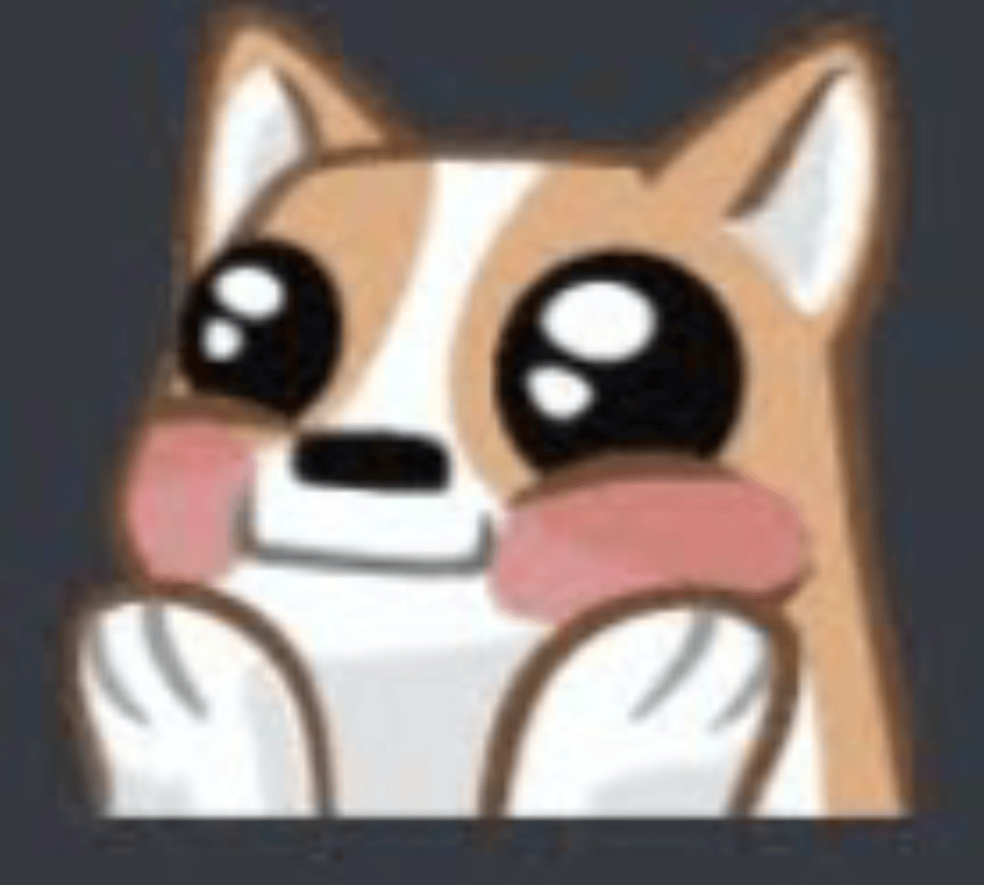 CorgiBlush emote for Discord