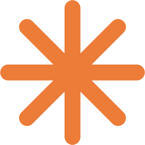 orangeasterisk emote for Discord