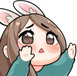 BunnyNoDontGo emote for Discord