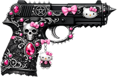 Hellokittypistol emote for Discord