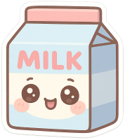 Happy_cute_milk emote for Discord