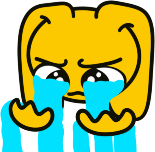 Sob_bunny emote for Discord