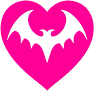 Batman_pink_heart emote for Discord