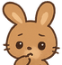 bunny_think emote for Discord