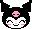 kuromi_blush emote for Discord