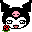 kuromi_rose emote for Discord