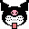 kuromi_shocked emote for Discord