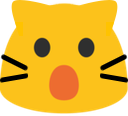 meowopenmouth emote for Discord