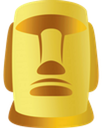 moyai_gold emote for Discord