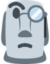 moyai_monacle emote for Discord
