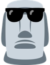 moyai_cool emote for Discord