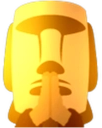 moyai_goldpray emote for Discord
