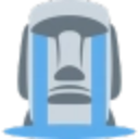 moyai_crying emote for Discord