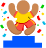 person_yellow_podium_blue emote for Discord