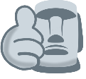moyai_thumbsup emote for Discord