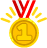 medal_yellow_first_gold_YT emote for Discord