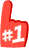 finger_red_number_one_YT emote for Discord