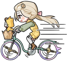 NikkiMomoBike emote for Discord