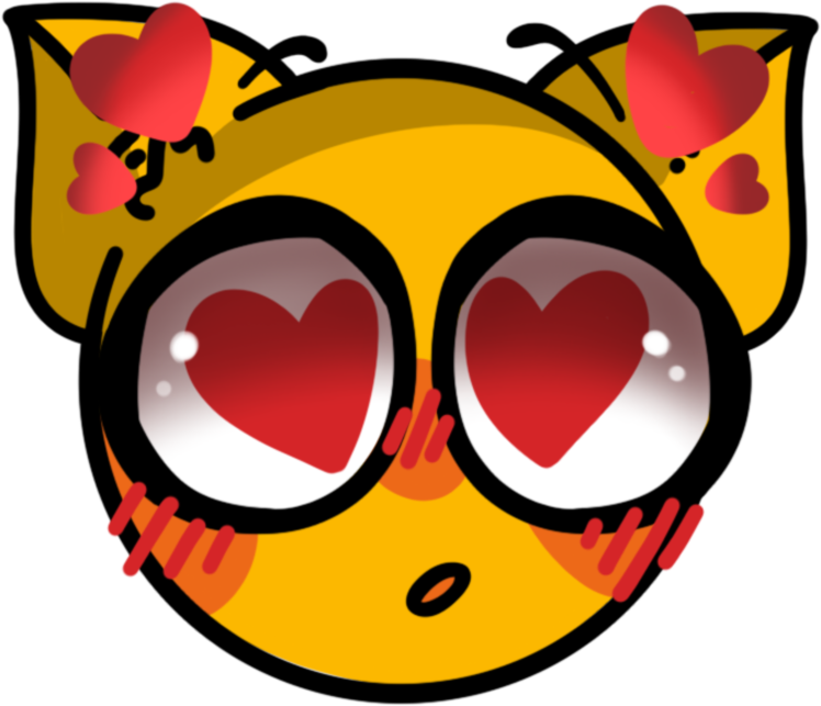 Cat_in_love emote for Discord