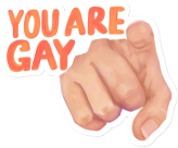 Youaregay emote for Discord