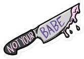 Not_your_babe_knife emote for Discord