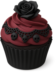 Gothic_cupcake emote for Discord