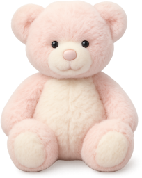 Lightpinkwhiteteddybear emote for Discord