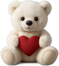 White_teddybear emote for Discord