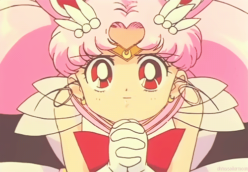 Sailor_ChibiMoon_Praying emote for Discord