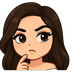 girlthink emote for Discord