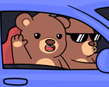 bye_car_blank_bearish emote for Discord