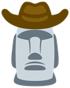 moyai_cowboy emote for Discord