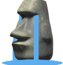 moyai_crying emote for Discord
